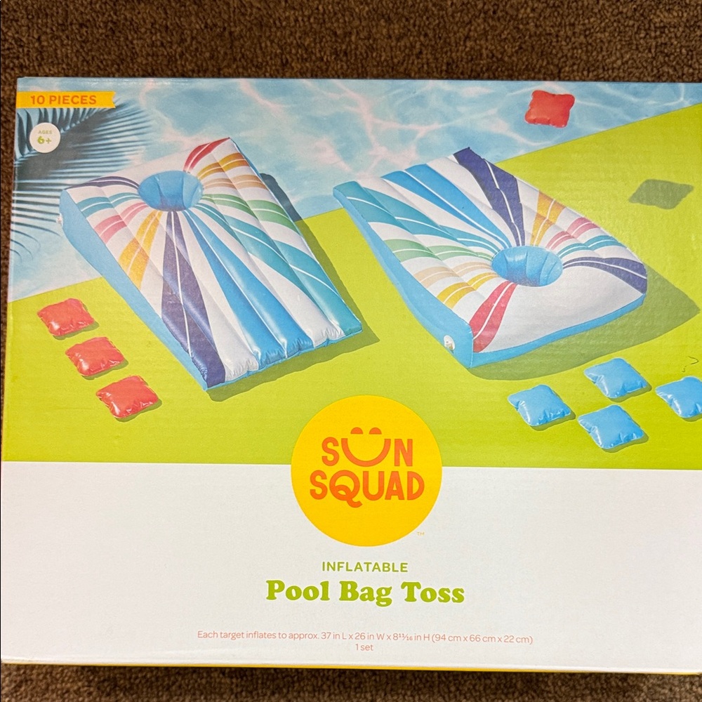 Inflatable Pool Bag Toss - Multicolor
